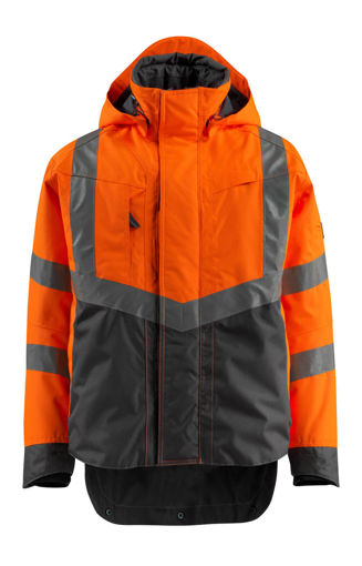 Picture of Mascot Safe Supreme Outer Shell Jacket Hi-Vis Cordura Orange/Dark Anthracite