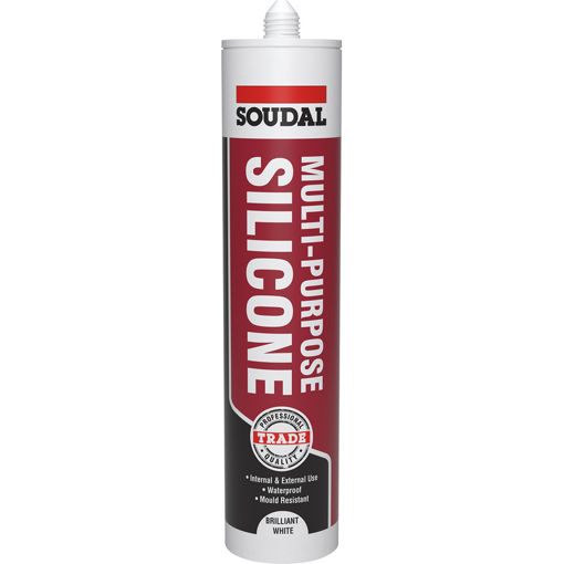 Picture of Soudal Trade Brilliant White Multi-Purpose Silicone 270ml