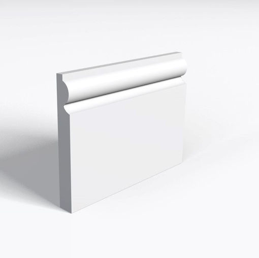 Picture of White Primed MDF Torus Skirting