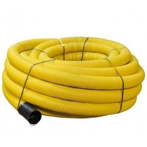 Picture of Yellow Gas 60mm Perforated Ducting - 50m Coil