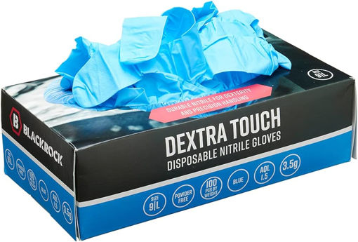 Picture of Blackrock Powderfree Nitrile Disposable Gloves - Large