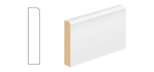 Picture of White Primed MDF Bullnose Architrave