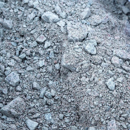 Close-up image of Type 1 Sub Base aggregate with mixed crushed concrete and stone