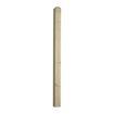 Close-up of a chamfered and beaded treated timber decking newel post, 1250mm tall with a decorative top, designed for use in garden balustrades and decking installations
