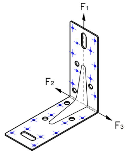 Picture of Expamet Heavy Duty Angle Bracket 150mm x 150mm x 63mm