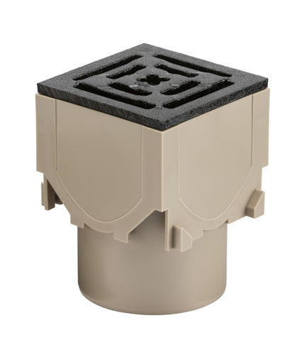 Picture of ACO RainDrain Corner Unit with Cast Iron Grating 