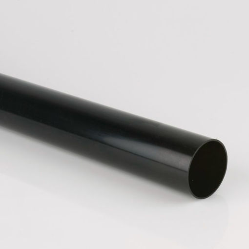 Picture of Brett Martin 68mm Black Round Downpipe 4m