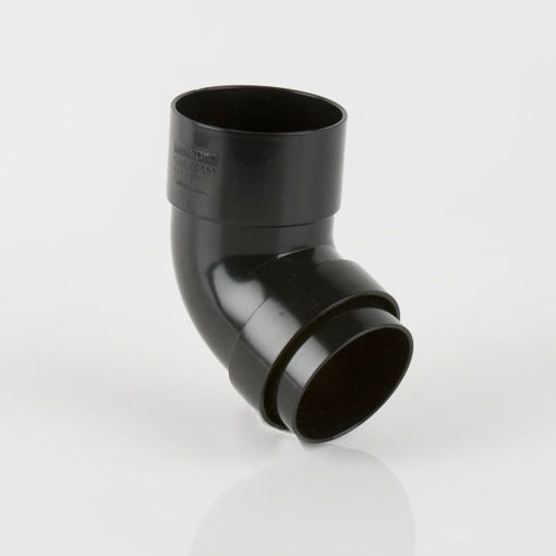 Picture of Brett Martin 68mm Black Round Downpipe 112.5° Bend