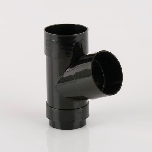 Picture of Brett Martin 68mm Black Downpipe 112.5° Branch