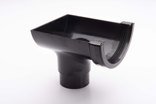 Picture of Brett Martin 112mm Black Round Stopend Outlet