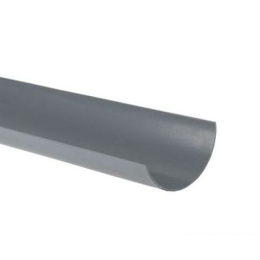Picture of Brett Martin 112mm Grey Round Gutter 4m
