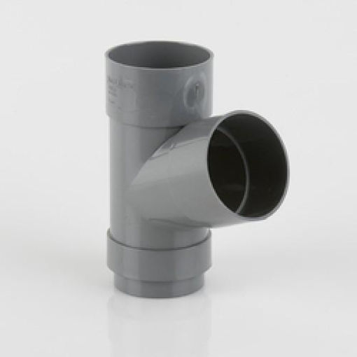 Picture of Brett Martin 68mm Grey Downpipe 112.5° Branch