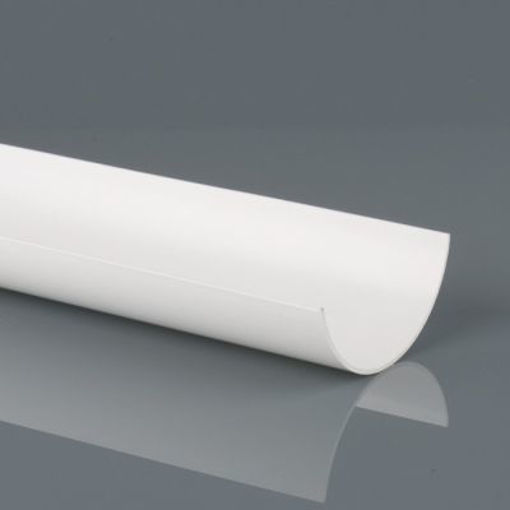 Picture of Brett Martin 112mm White Round Gutter 4m