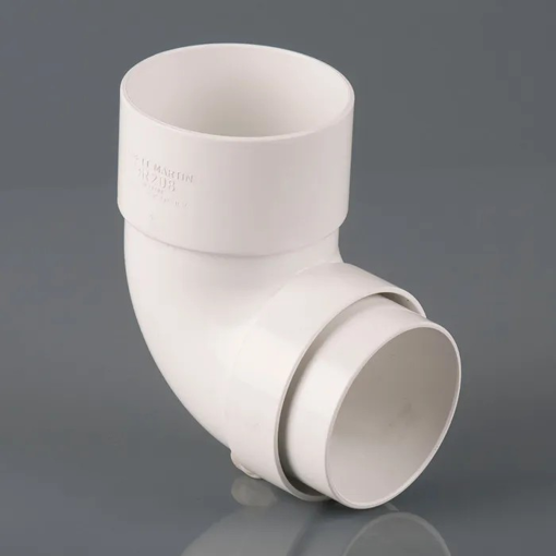 Picture of Brett Martin 68mm White Round Downpipe 92.5° Bend
