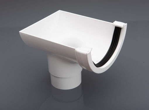 Picture of Brett Martin 112mm White Round Stopend Outlet