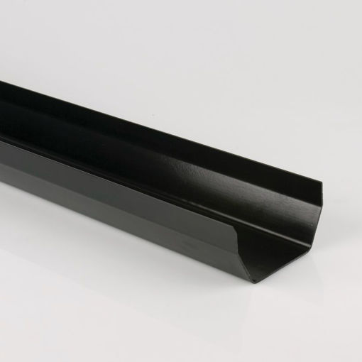 Picture of Brett Martin 114mm Black Square Gutter 2m