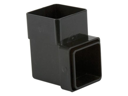 Picture of Brett Martin 65mm Black Square Downpipe 92.5° Bend