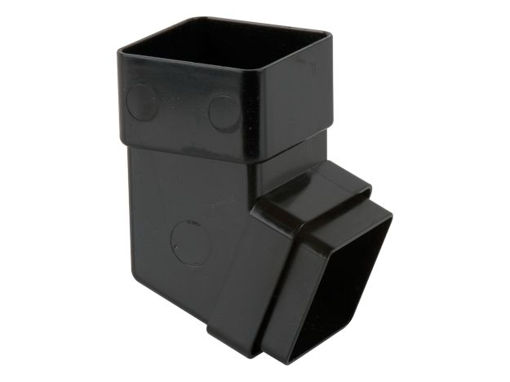 Picture of Brett Martin 65mm Black Square Downpipe 112.5° Bend