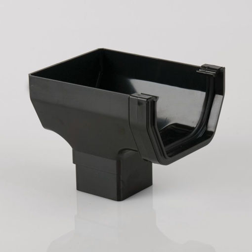 Picture of Brett Martin 114mm Black Square Stopend Outlet