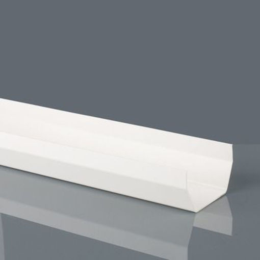 Picture of Brett Martin 114mm White Square Gutter 4m