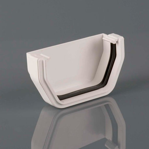 Picture of Brett Martin 114mm White Square External Stopend