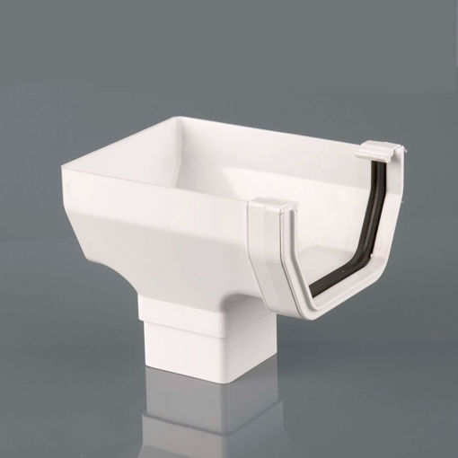Picture of Brett Martin 114mm White Square Stopend Outlet
