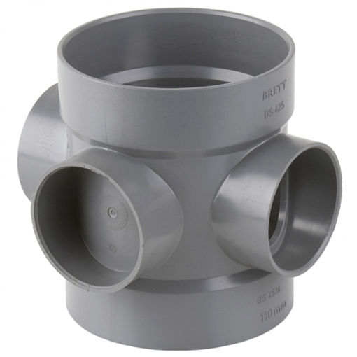 Picture of Brett Martin 110mm Grey Short Boss Pipe