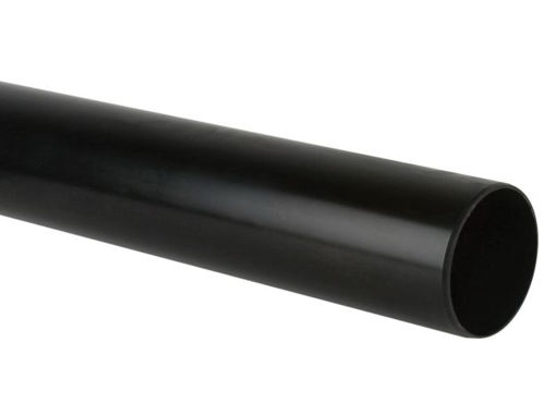 Picture of Brett Martin 110mm Black EN1329 Plain Ended Pipe 4m