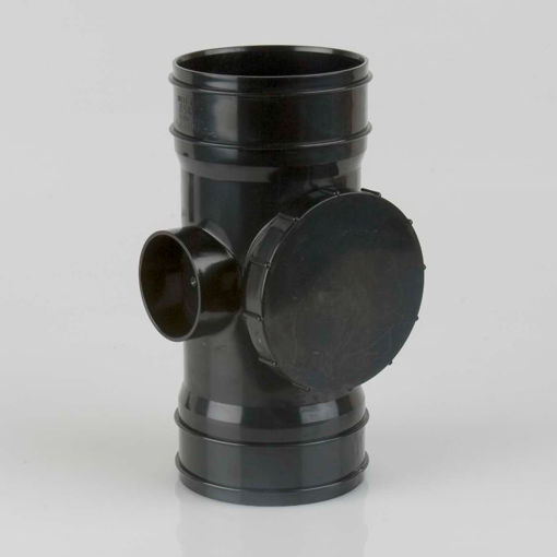 Picture of Brett Martin 110mm Black Double Socket Access Pipe
