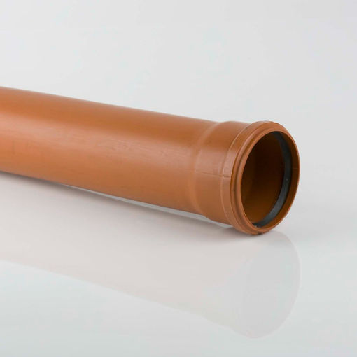 Picture of Brett Martin 110mm Underground Kitemark Socketed Pipe 6m