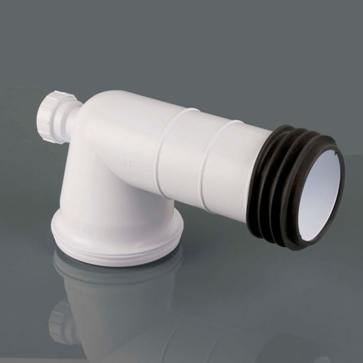 Picture of Brett Martin 110mm 90° Bent Pan Connector with Boss Inlet