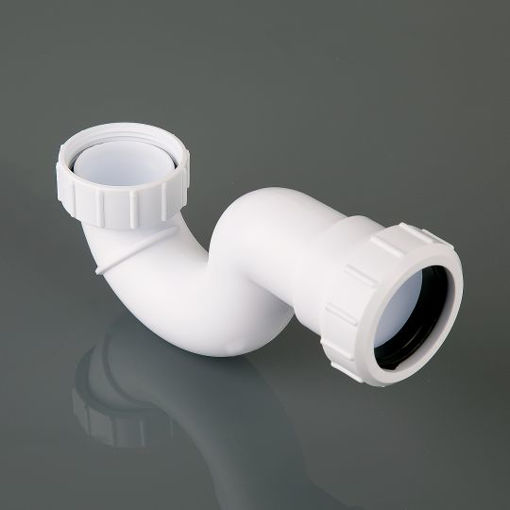 Picture of Brett Martin 40mm Bath/Shower P Trap with 19mm Seal