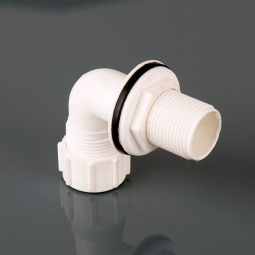 Picture of Brett Martin 21.5mm White Overflow Bent Tank Connector