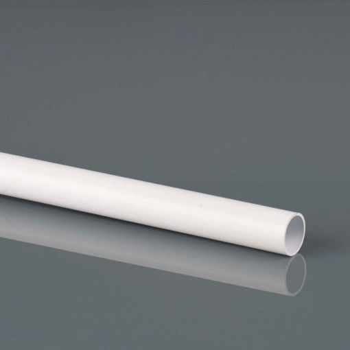 Picture of Brett Martin 21.5mm White Overflow Pipe White 3m