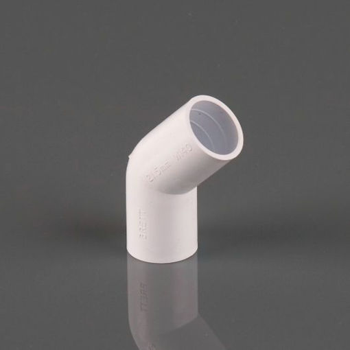 Picture of Brett Martin 21.5mm White Overflow 135° Obtuse Bend