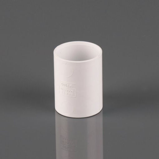 Picture of Brett Martin 50mm White Straight Connector