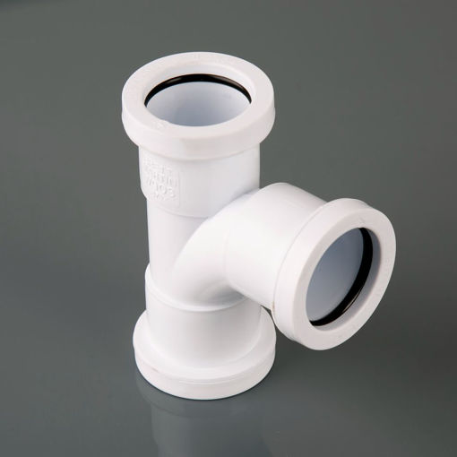 Picture of Brett Martin 32mm White Pushfit 92.5° Swept Tee