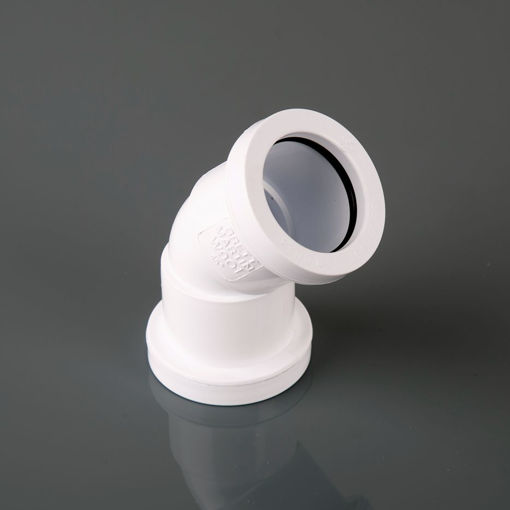 Picture of Brett Martin 40mm White Pushfit 135° Obtuse Bend