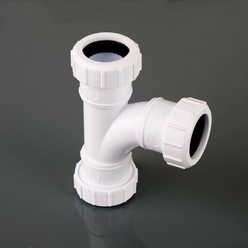 Picture of Brett Martin 32mm White Compression 92.5° Swept Tee