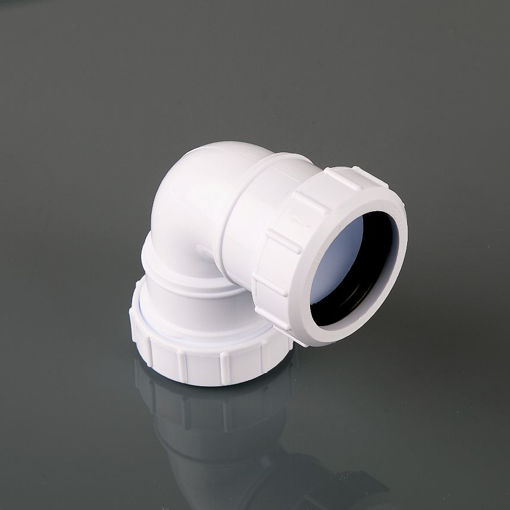 Picture of Brett Martin 40mm White Compression 90° Knuckle Bend