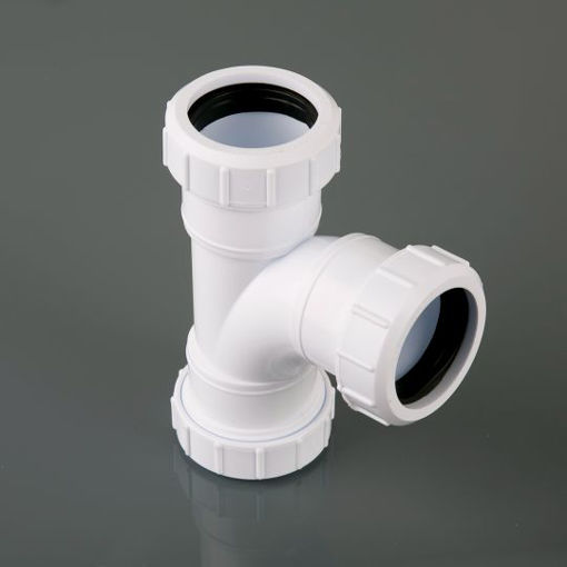 Picture of Brett Martin 40mm White Compression 92.5° Swept Tee