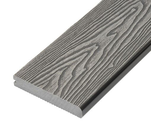 Picture of Cladco Woodgrain Dual Sided Bullnose Decking Board Stone Grey