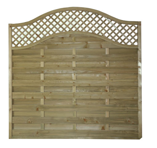 Picture of Sussex Wave Fence Panel Treated Green 1.8m x 1.2m